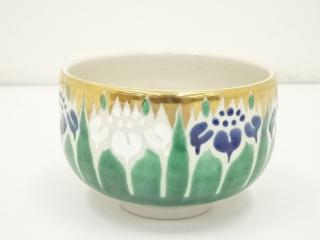 茶道具　九谷焼茶碗 道具 ] - 道具 九谷焼 宗秀造 菖蒲茶碗（共箱） | ネットショップ圭